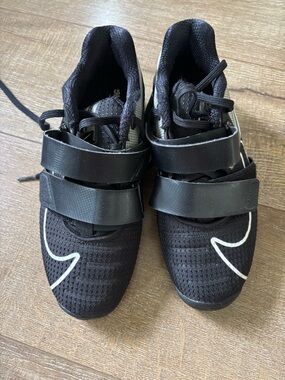 Black Nike Lifters with Straps and Laces